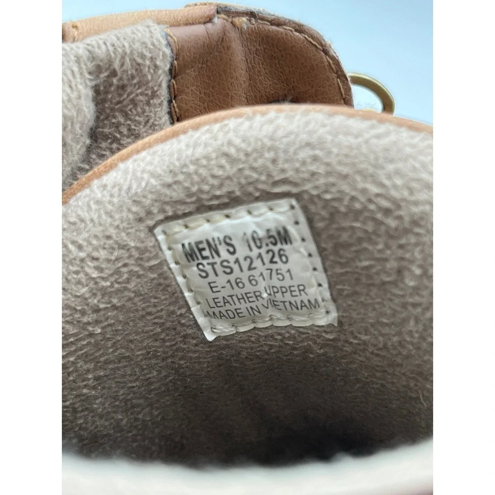 Sperry Avenue STS12126 Duck Boots Mens 10.5M Brown Leather Waterproof Lace Up